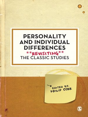 cover image of Personality and Individual Differences